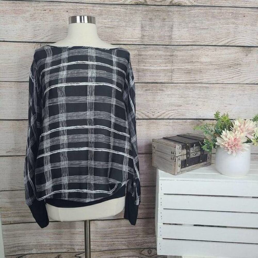 5/$25 BCBGMaxazria Women's Checked Window Pane Mini Dress Tunic Size Medium